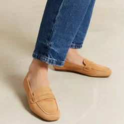 Reqins MOCASSINS HEMA CUIR VELOURS CC CAMEL Best