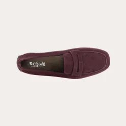 Reqins MOCASSINS HEMA CUIR VELOURS ROUGE Outlet