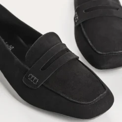 Reqins MOCASSINS HEMA CUIR VELOURS CC NOIR Outlet