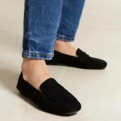 Reqins MOCASSINS HEMA CUIR VELOURS CC NOIR Outlet