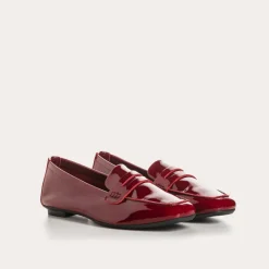 Reqins MOCASSINS HEMA CUIR VERNIS ROUGE Hot