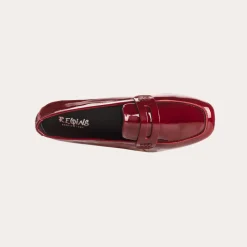 Reqins MOCASSINS HEMA CUIR VERNIS ROUGE Hot