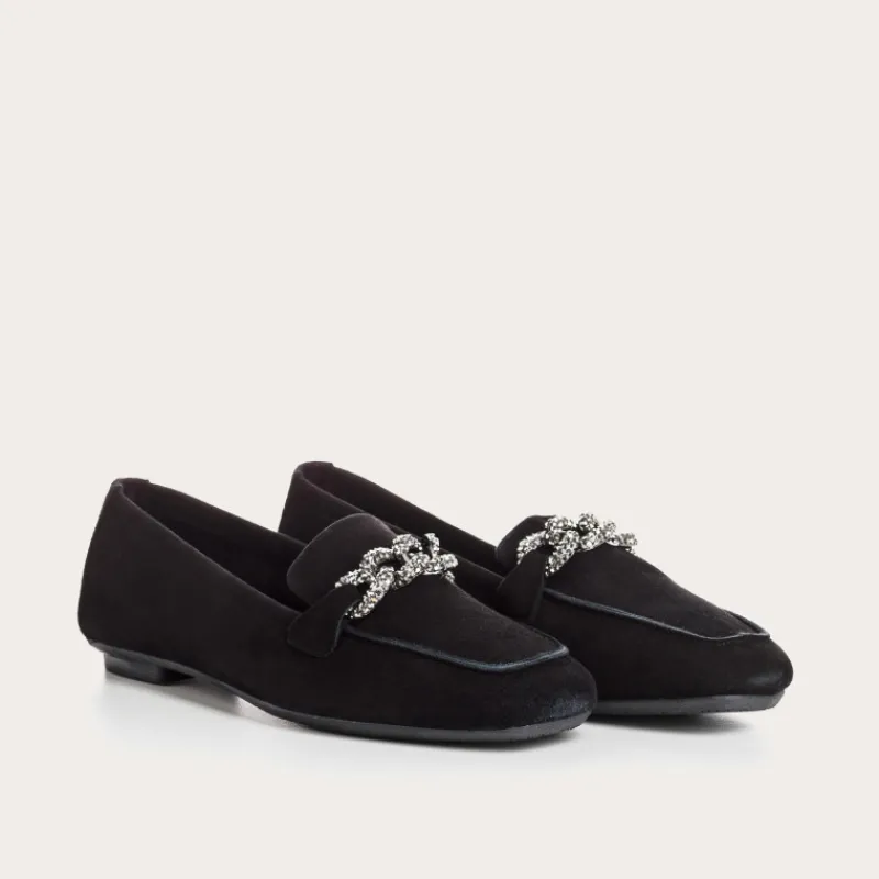 Reqins MOCASSINS HOLDING CUIR VELOURS NOIR Online