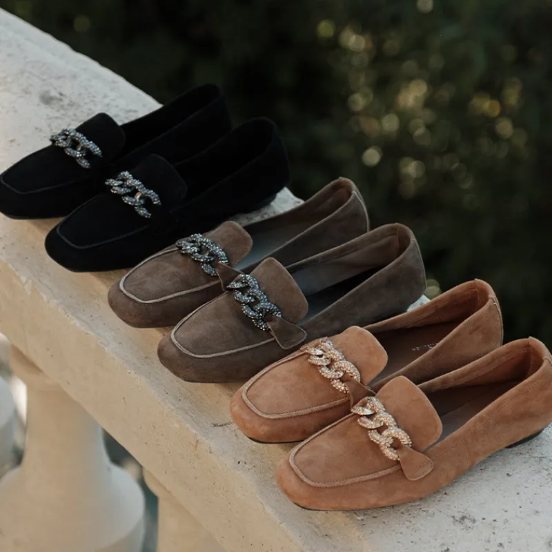 Reqins MOCASSINS HOLDING CUIR VELOURS NOIR Online