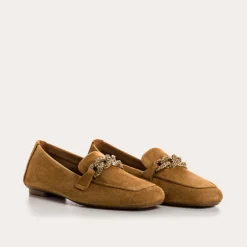 Reqins MOCASSINS HOLDING CUIR VELOURS HAVANE Online