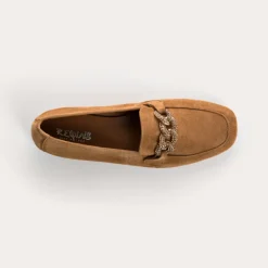 Reqins MOCASSINS HOLDING CUIR VELOURS HAVANE Online