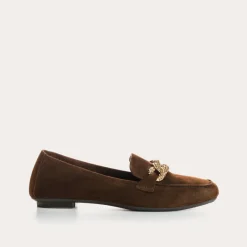 Reqins MOCASSINS HOLDING CUIR VELOURS MARRON Sale