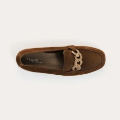 Reqins MOCASSINS HOLDING CUIR VELOURS MARRON Sale