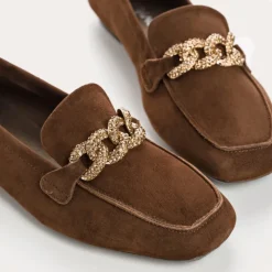 Reqins MOCASSINS HOLDING CUIR VELOURS MARRON Sale
