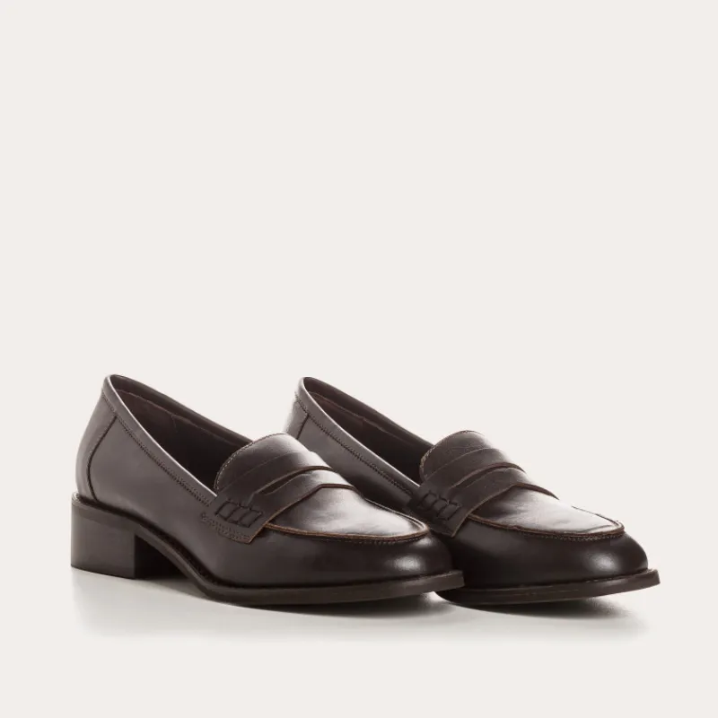 Reqins MOCASSINS JOYA CUIR MARRON Fashion