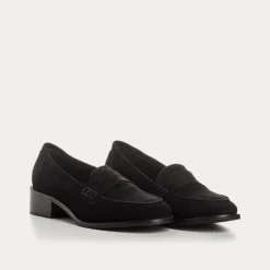 Reqins MOCASSINS JOYA CUIR VELOURS NOIR Hot