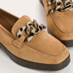 Reqins MOCASSINS MADISON CUIR VELOURS HAVANE Online