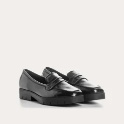 Reqins MOCASSINS MARIELLA CUIR NOIR Online