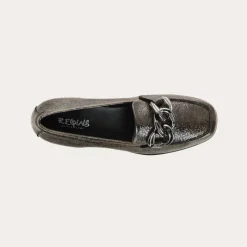 Reqins MOCASSINS MASHI VERNIS GRAINE VERT Outlet