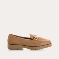 Reqins MOCASSINS MUSE CUIR VELOURS CAMEL Sale