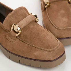 Reqins MOCASSINS MUSE CUIR VELOURS CAMEL Sale
