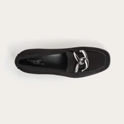 Reqins MOCASSINS NASTER CUIR VELOURS NOIR Sale