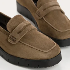 Reqins MOCASSINS NOMANI CUIR VELOURS VERT Online