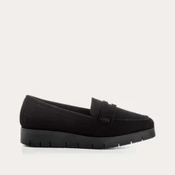 Reqins MOCASSINS NOMANI CUIR VELOURS NOIR New