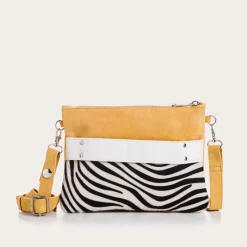 Reqins POCHETTE CARLA ZEBRE/CUIR VELOURS UN Best