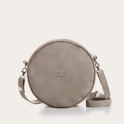 Reqins SAC CALIOPE CUIR VELOURS CACTUS Hot