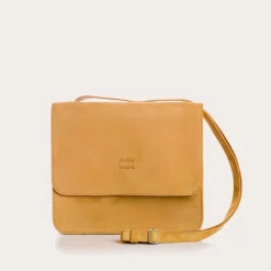 Reqins SAC CLEO CUIR VELOURS OCRE Hot