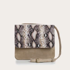 Reqins SAC CLEO CUIR VELOURS/PYTHON ANIMALIER Outlet